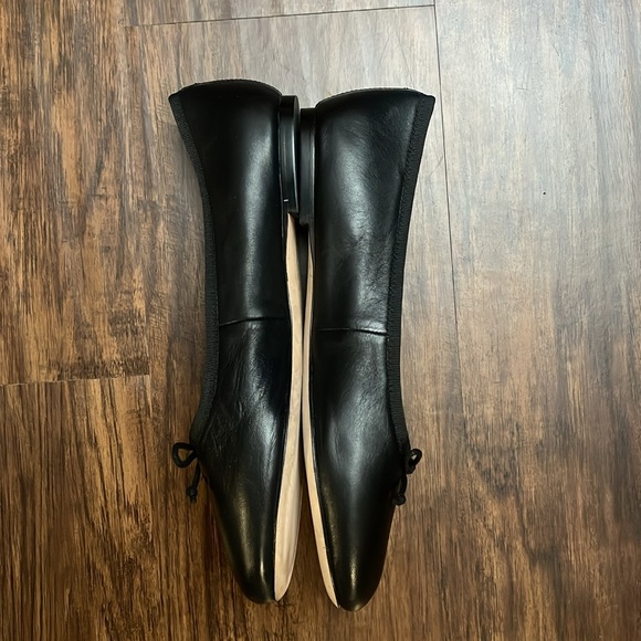 One day only! EUC KATE SPADE NEW YORK Honey Ballet Flats Bows Black Leather 9 - Picture 5 of 16